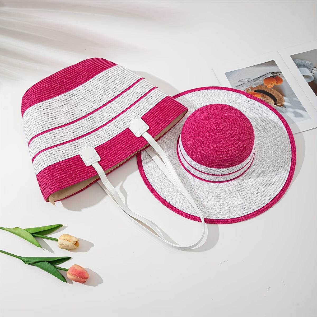 2pc Hat and Bag Set Various Colors