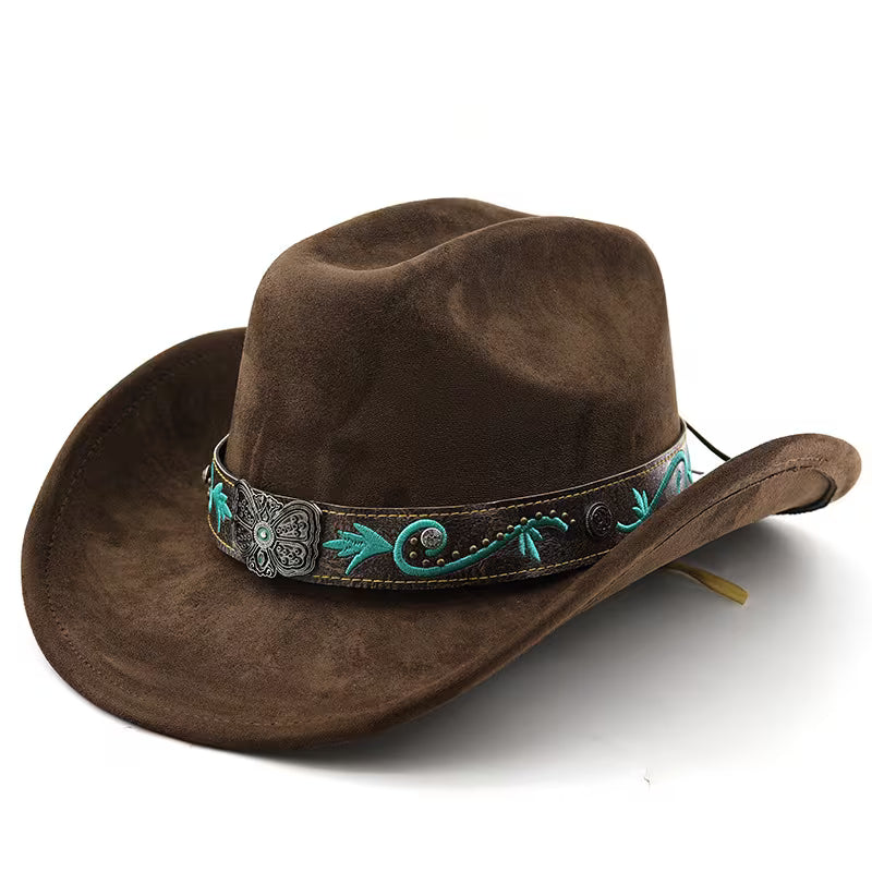 Western Cowboy Hat Coffee Brown