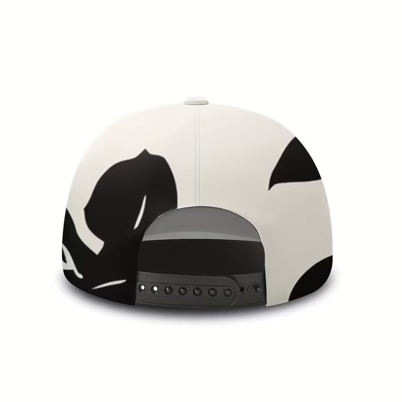 Black and White Rose Cap