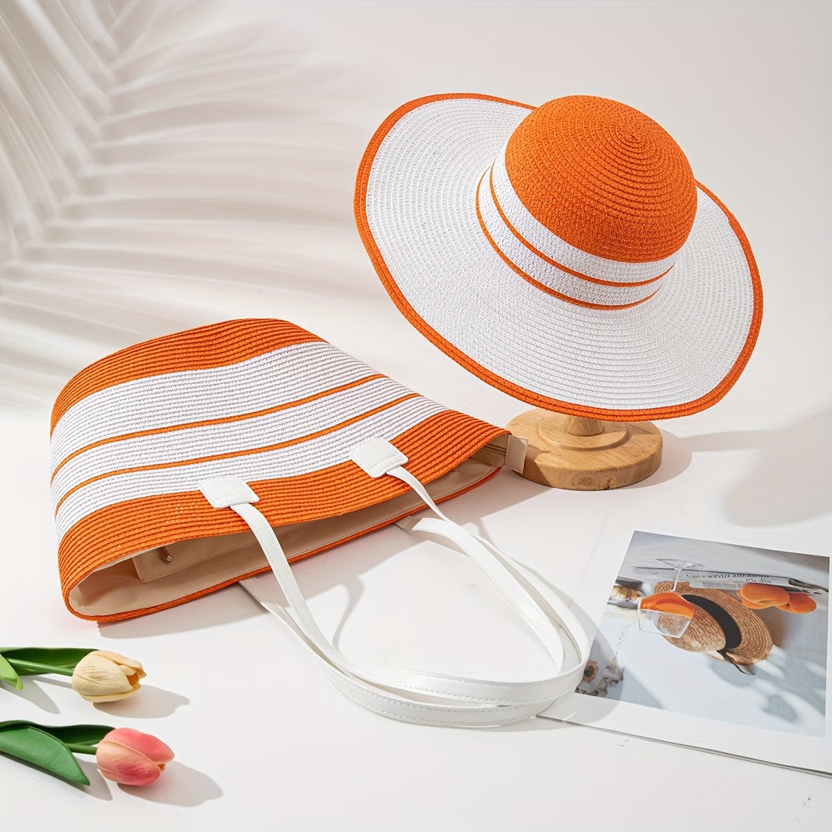 2pc Hat and Bag Set Various Colors