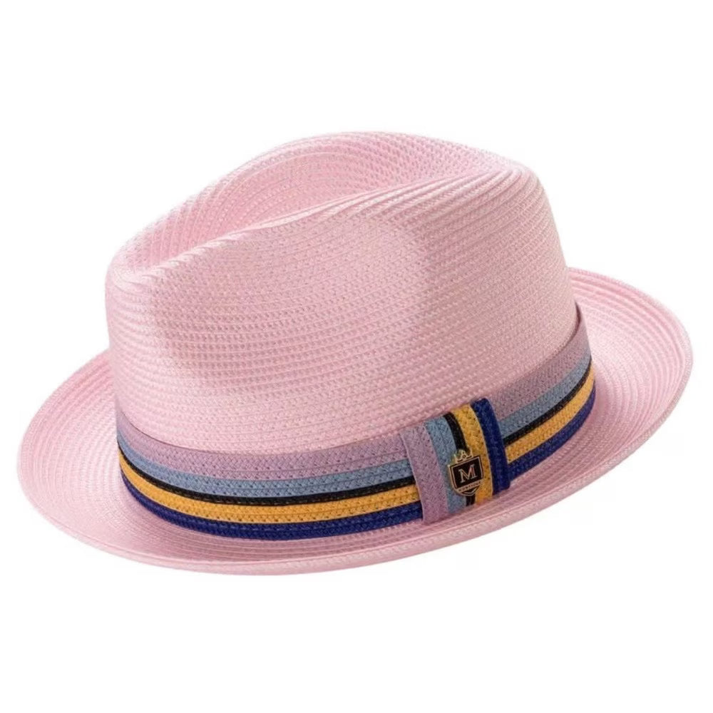 Summer Vybes Hat w/Striped ban