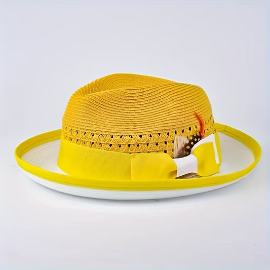 Summer Vybes Bold Hat w/Feathers